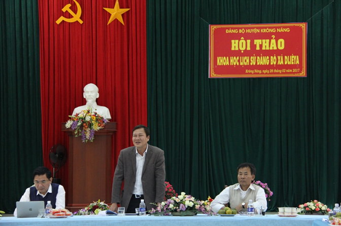 Huyện Ủy Krông Năng tổ chức hội thảo khoa học lịch sử Đảng bộ xã Dliêyă (1945-2015)